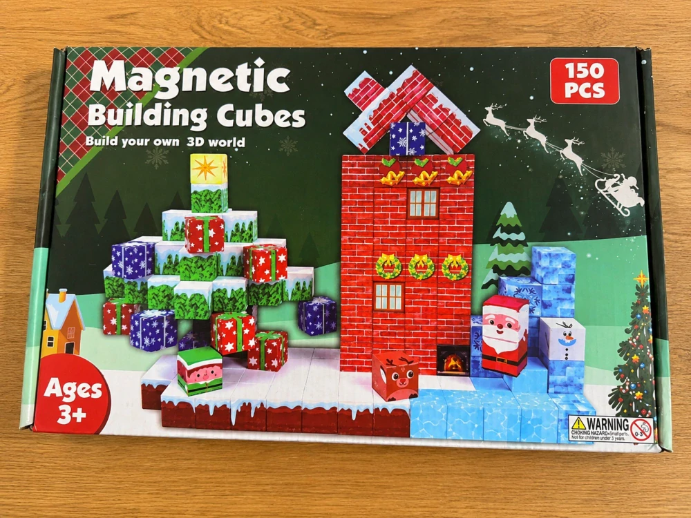 Magnetická stavebnice (150 ks) - Christmas