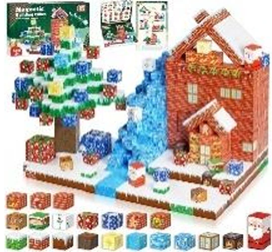 Magnetická stavebnice (150 ks) - Christmas