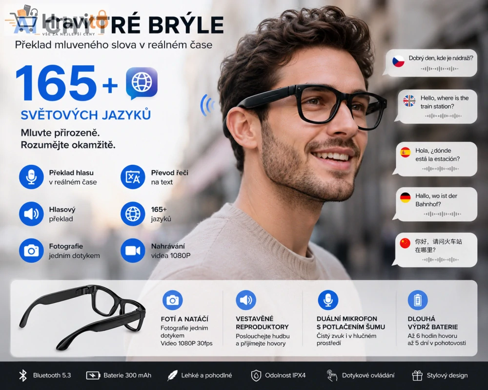 Chytré brýle - AI smart glasses