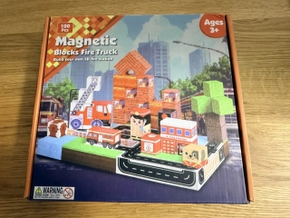 Magnetická stavebnice (100 ks) - hasiči