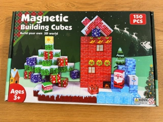 Magnetická stavebnice (150 ks) - Christmas